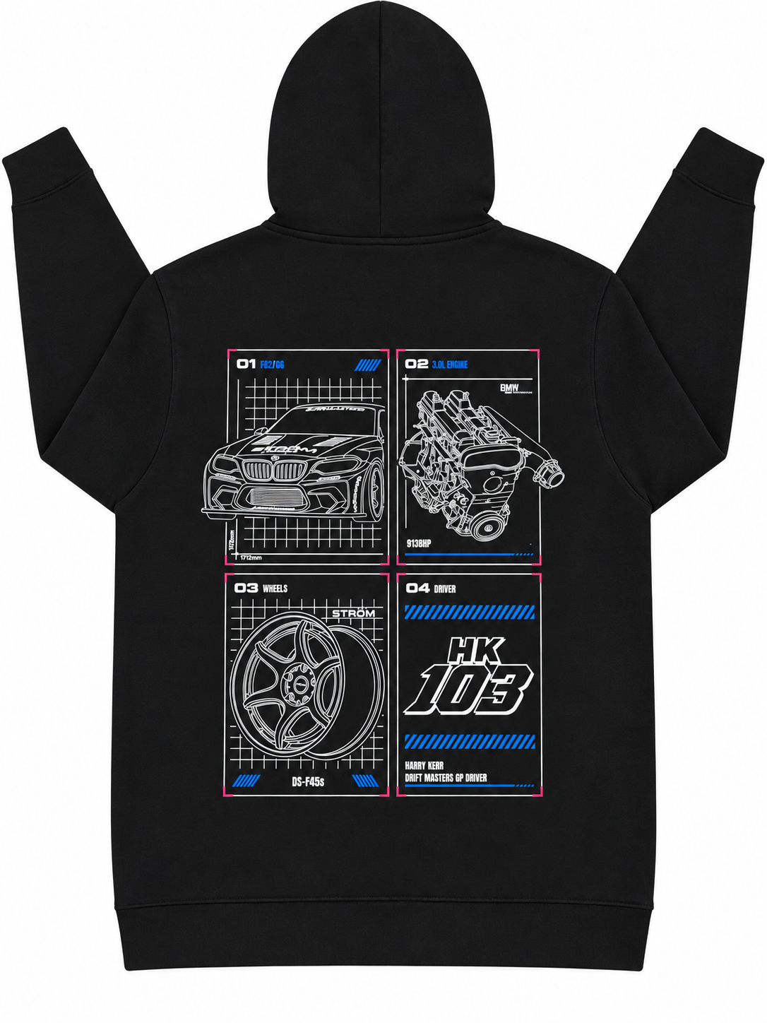 HK103 Blueprint Hoodie